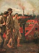 Constantin Meunier Return from the Mine oil painting on canvas
